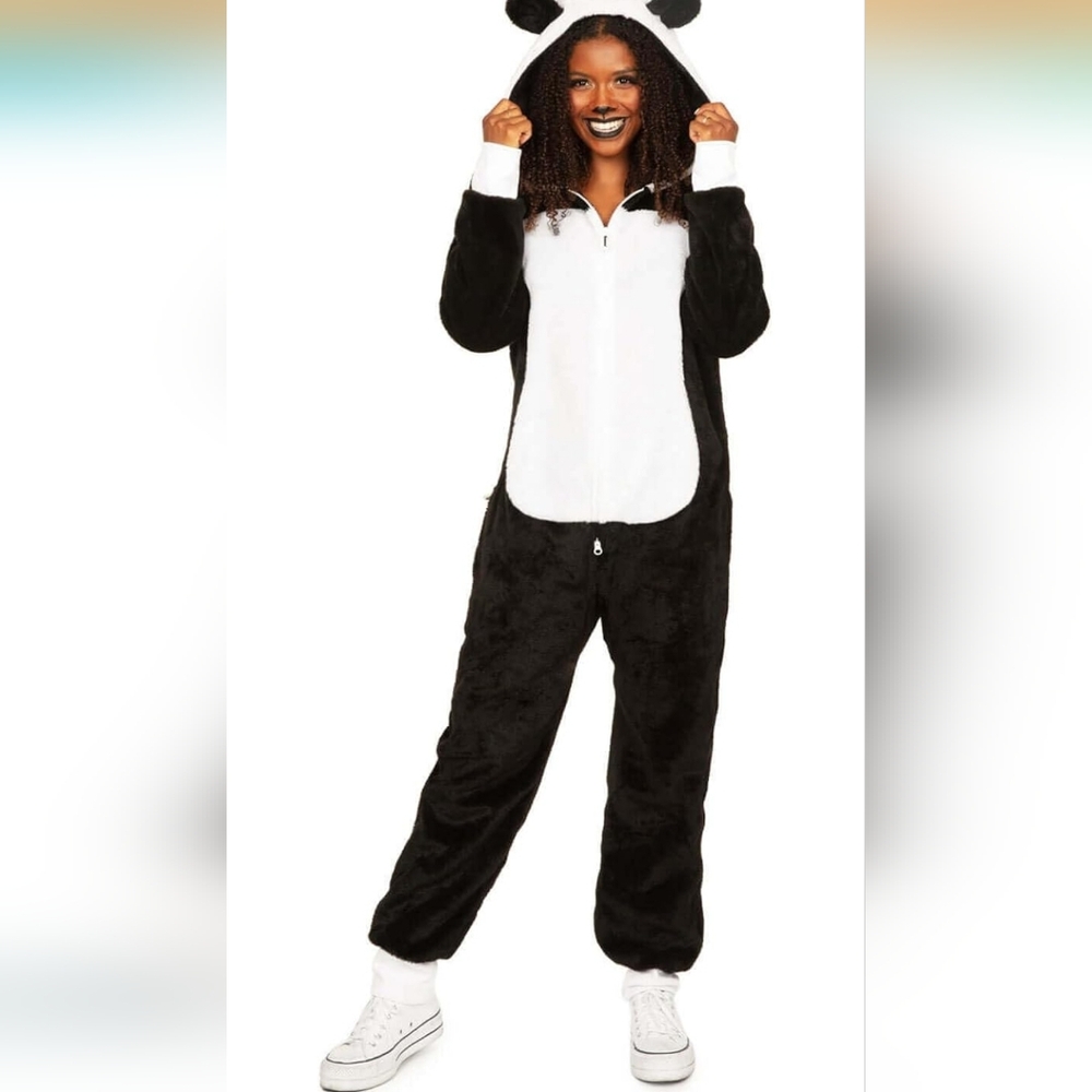 Tipsy Elves NWT WOMANS PANDA JUMPSUIT HALLOWEEN COSTUME